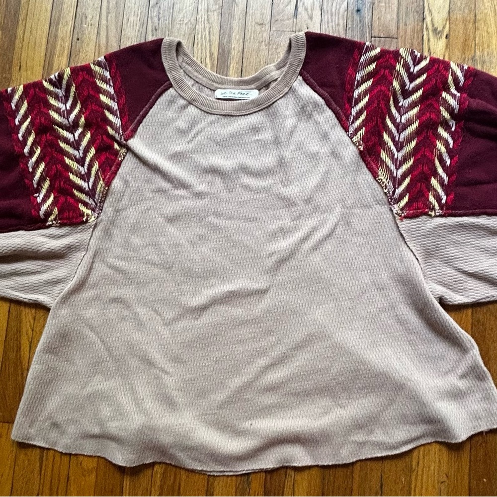 We The Free People Thermal Wide Sleeve Sweater